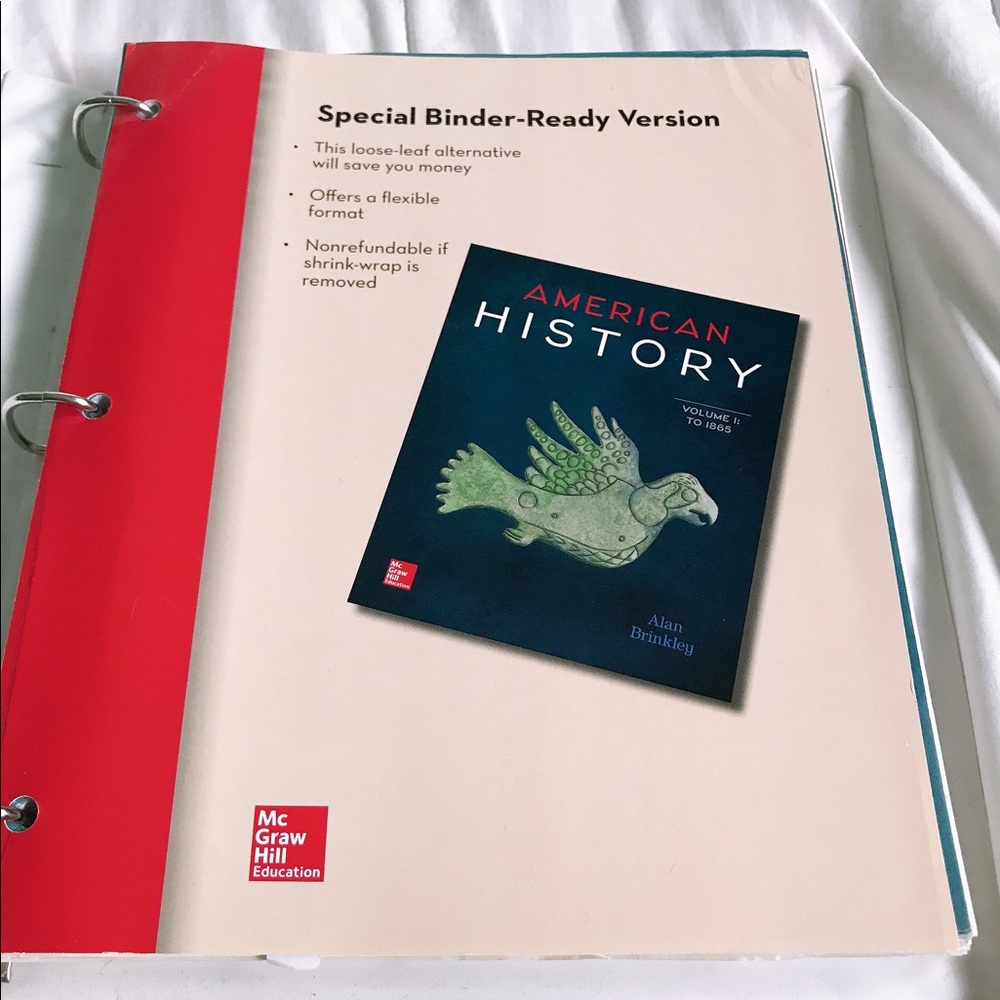 American History textbook with access code